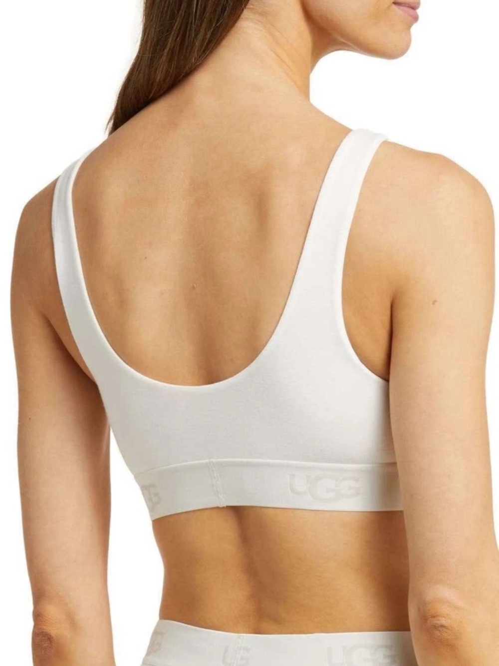 UGG Women's off White Gwendolyn Scoop Neck Bralette. XL - Picture 3 of 10